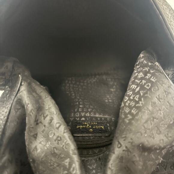 Kate Spade Chester Street Miri Satchel Bag Black Pebbled Leather Shoulder Purse - Picture 9 of 14